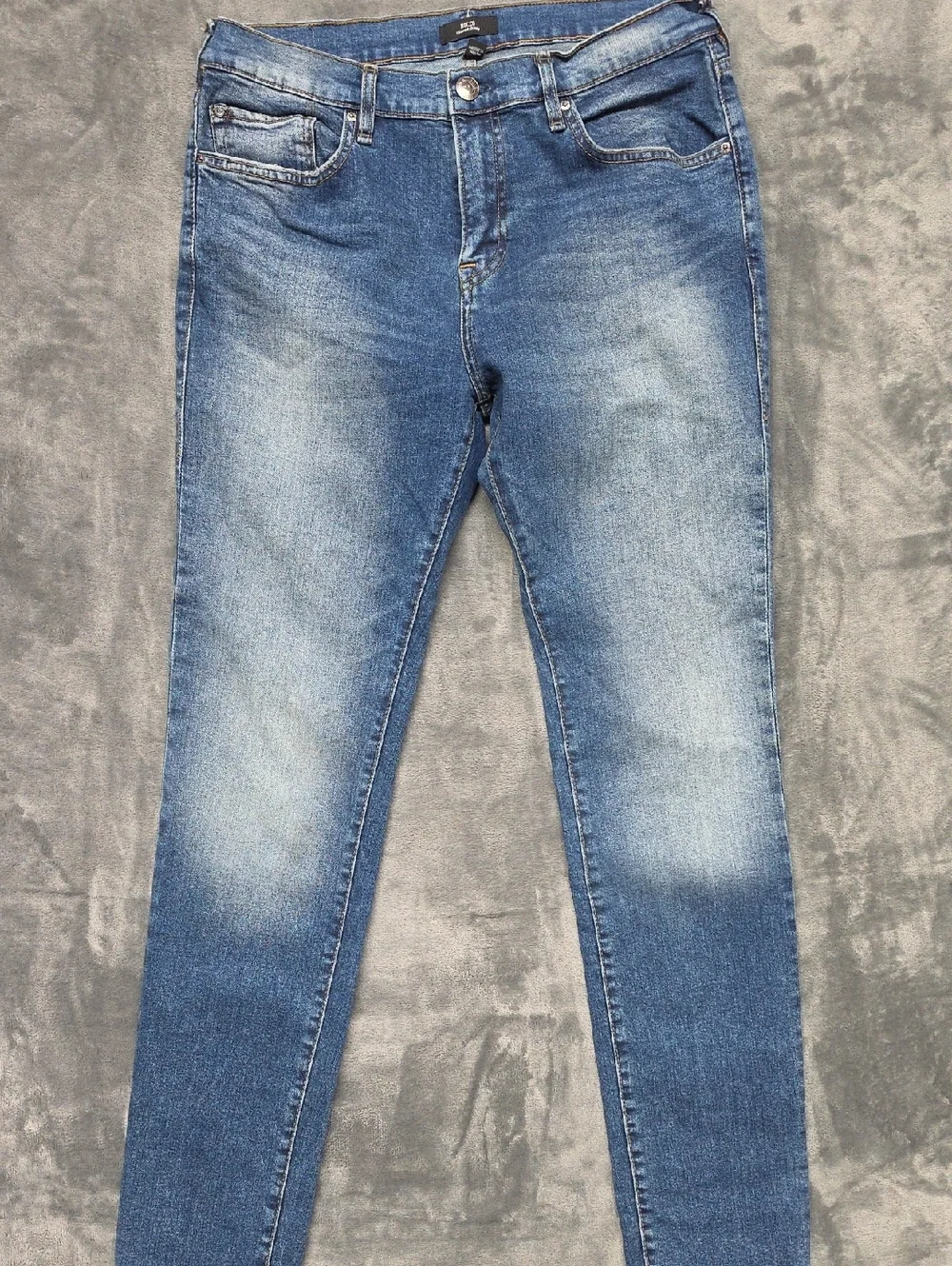 True Religion Men's Rocco Skinny Jeans - Blue Wash sz 34 Tall